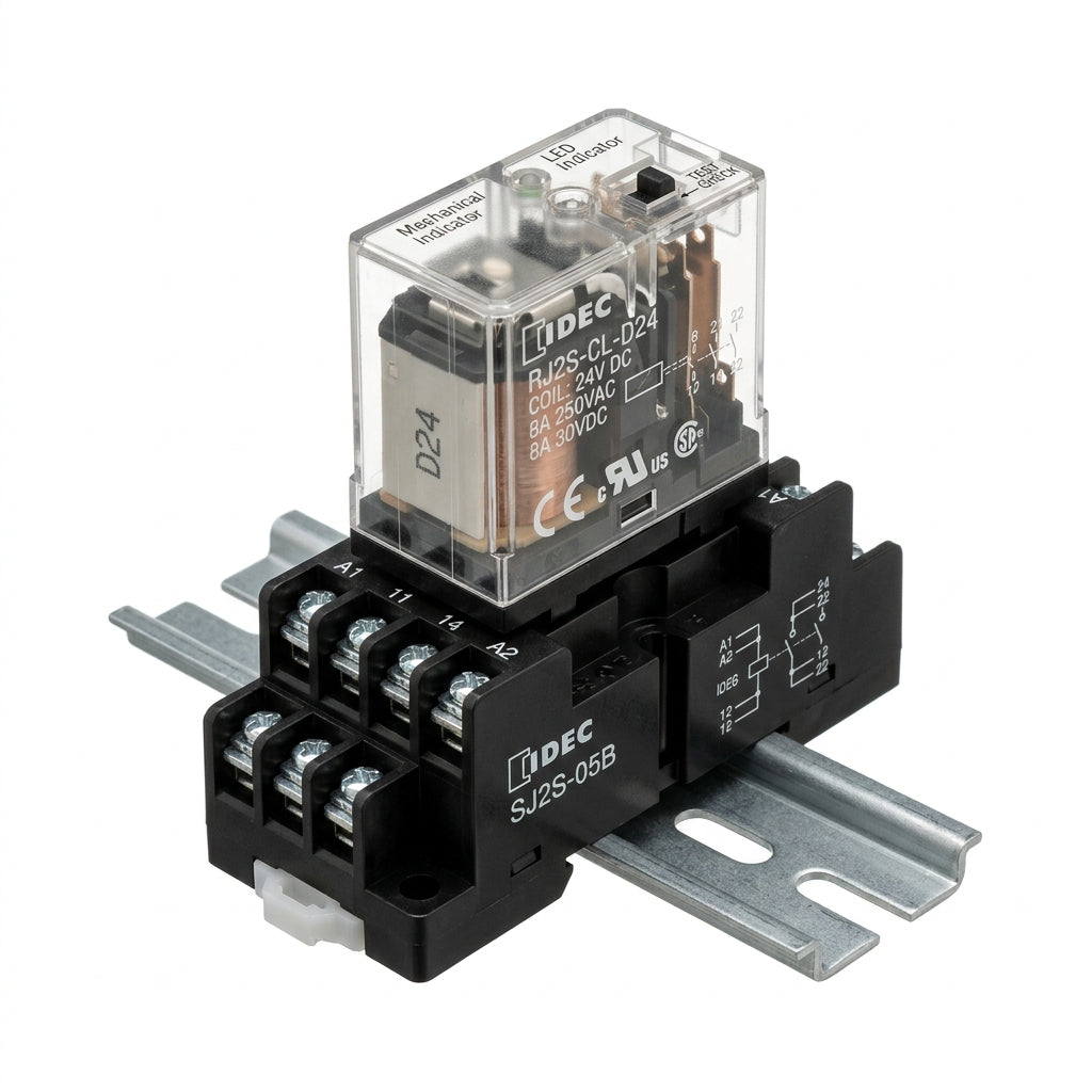 Idec Sj2s-05b+rj2s-cl-d24 relé general