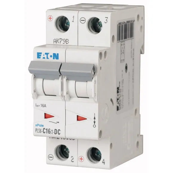 PLS6-C16/2-DC-MW Xpole Interruptor termomagnético para DC 2P 16A 6kA Curva C