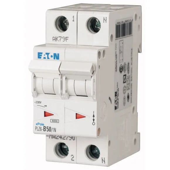 PLZ6-C63/1N-MW Xpole Interruptor termomagnético (ITM) 1P+N 63A 6kA Curva C