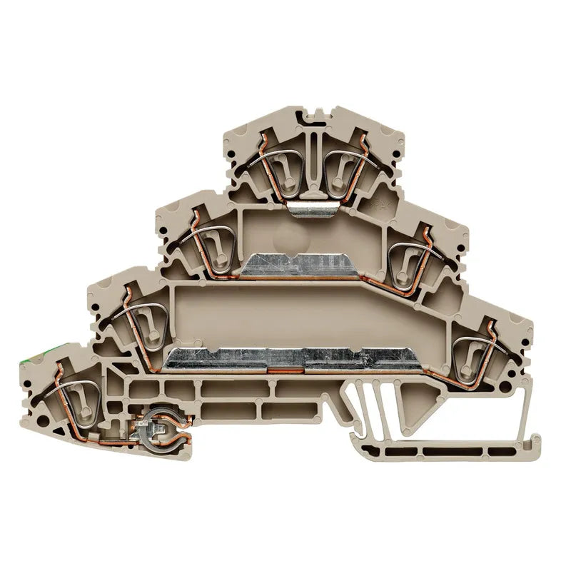 ZMAK 2.5 Clema conexión de motor 2.5mm² 26-12AWG 24A 400VCA Beige