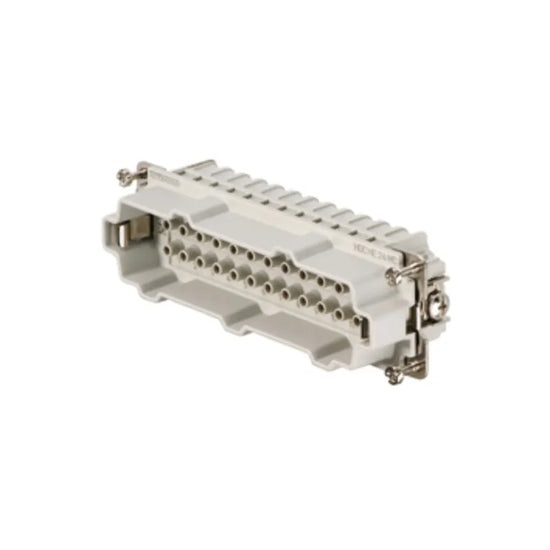 HDC HE 24 MC Inserto macho Conexión crimpada 24P+PE 16A 500V Grupo 8
