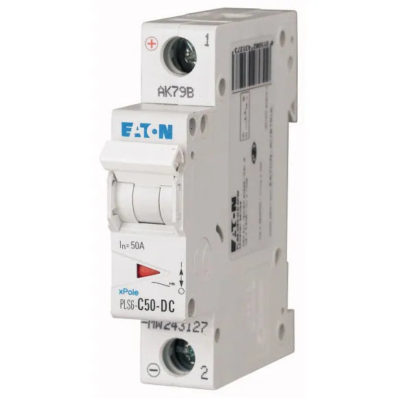 PLS6-C50-DC-MW Xpole Interruptor termomagnético para DC 1P 50A 6kA Curva C