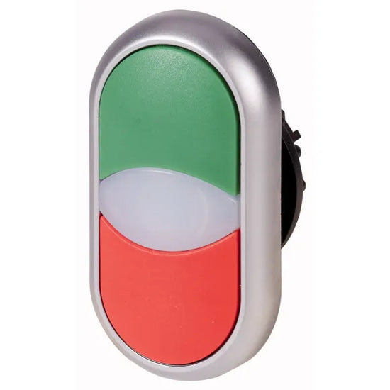 M22-DDL-GR Botón doble Momentáneo iluminado Verde/Rojo