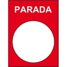 PLACA LEYENDA PARADA 22mm TD2