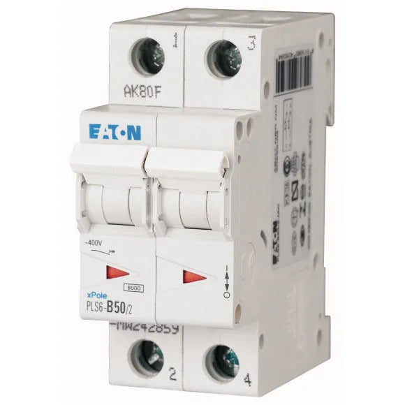 PLS6-C50/2-MW Xpole Interruptor termomagnético (ITM) 2P 50A 6kA Curva C