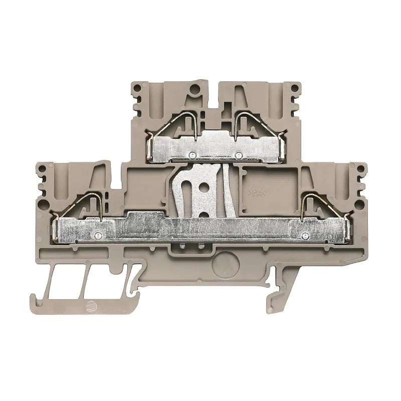 PDK 2.5/4V Clema compacta 2-Pisos 1-Potencial 2.5mm² 26-12AWG 24A 800VCA Beige