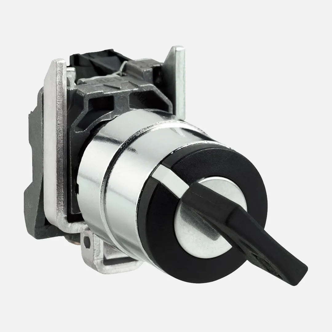 SELEC NEGR 22MM 2POS 1NA C/RETOR SC1-TES