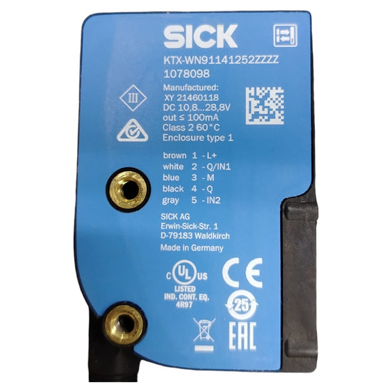 SICK KTX-WN91141252ZZZZ SENSOR DE CONTRASTE