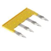 Puente enchufable amarillo de 4 polos para WDU/ZDU/ZDK… de 2.5 mm²