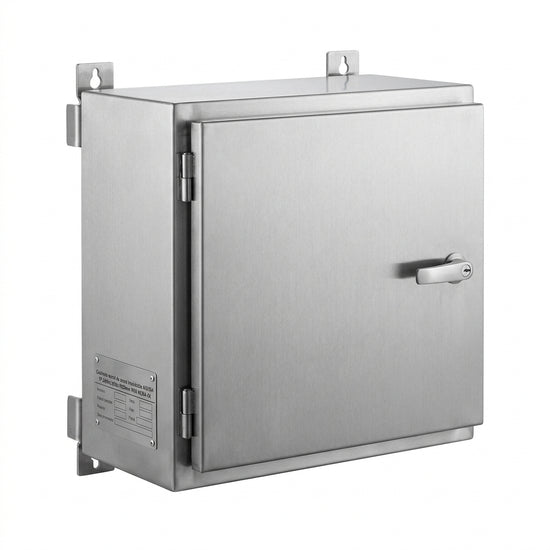 Gabinete mural de acero inoxidable AISI304 1P 240Hx360Wx150Dmm IP66 NEMA 4X