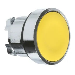 BOTON PULSADOR RASANTE AMARILLO 22mm TD2
