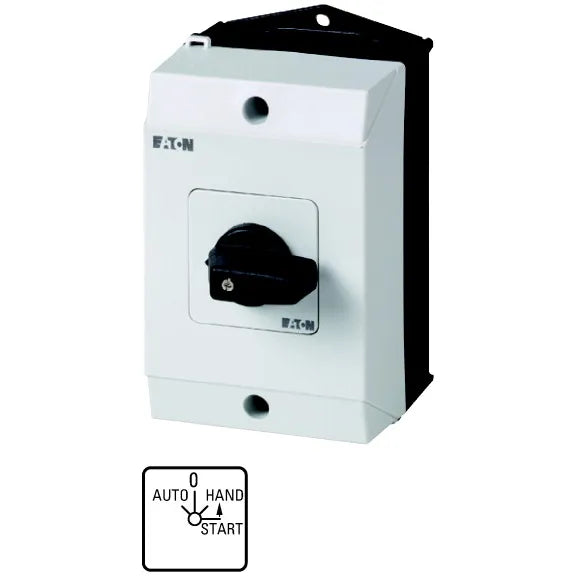 T0-2-15907/I1 Interruptor CAM AUTO-0-MAN/START 2P 4contactos 20A P/caja IP65