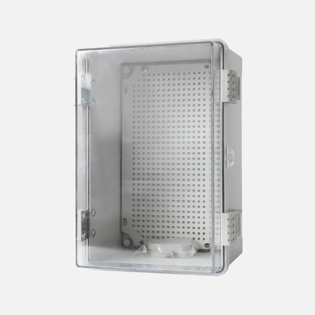 Gabinete mural puerta transp. c/plat. 290HX190WX140Dmm Plastic. ABS+PC IP66