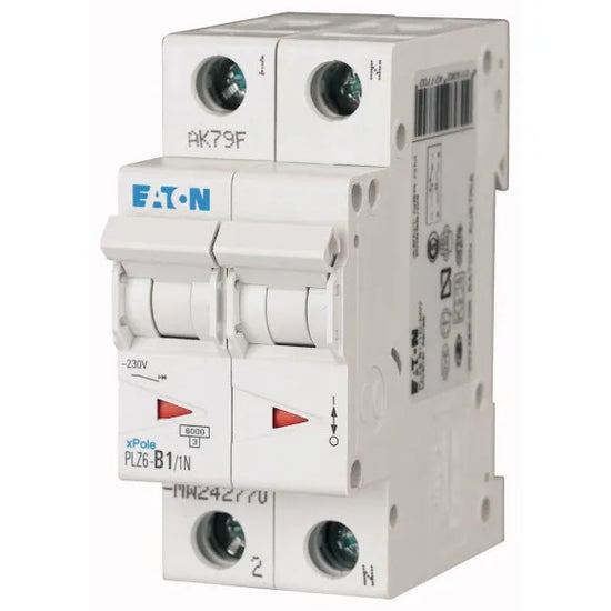 PLZ6-C1/1N-MW Xpole Interruptor termomagnético (ITM) 1P+N 1A 6kA Curva C