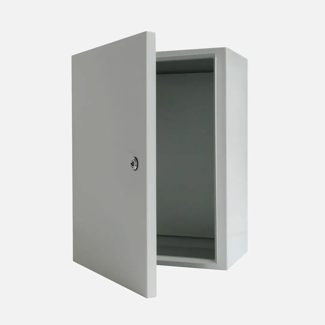 Gabinete mural c/plat. 800Hx600Wx400Dmm Acero lam. en friogalv RAL7035 IP66