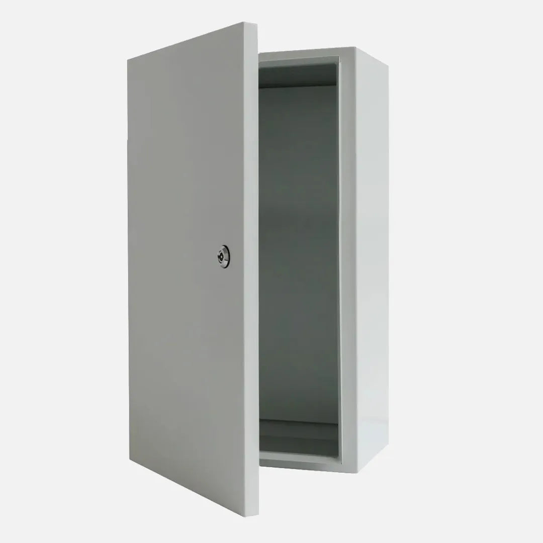 Gabinete mural c/plat. 1200Hx800Wx400Dmm Acero lam. en friogalv RAL7035 IP66