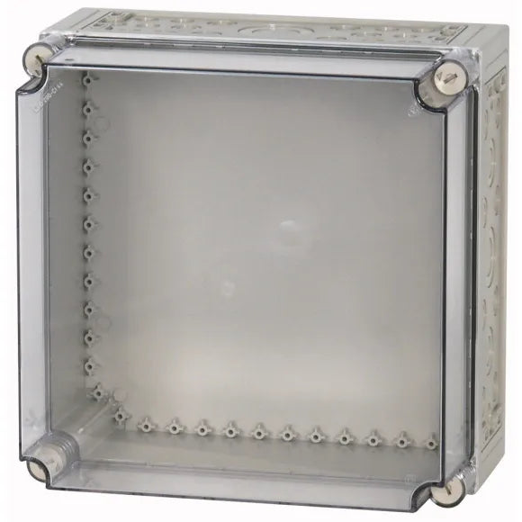 CI44E-200 Caja con tapa transparente y perforaciones 375Hx375Wx225D IP65