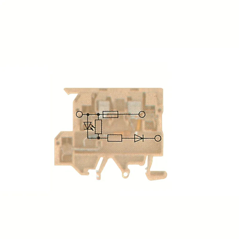 KDKS1/EN LD 24VDC Clema 2-Pisos portafusible 5X20 26-12AWG Beige Claro