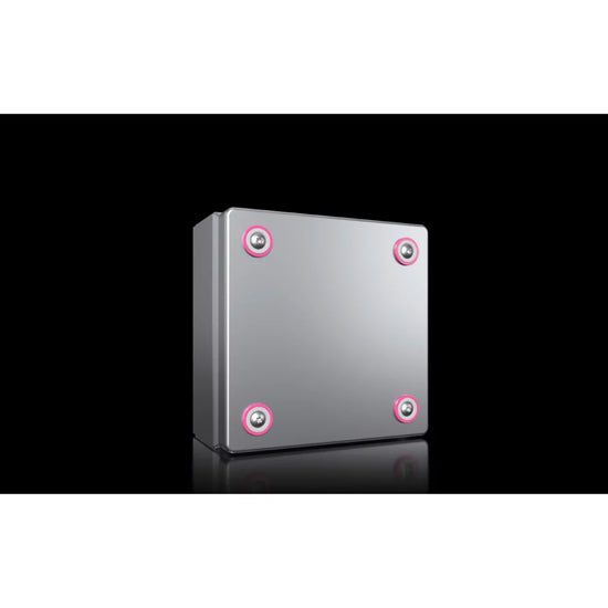KX Caja de bornes de acero inoxidable 150Hx150Wx80Dmm IP66 Sin placa.Mont