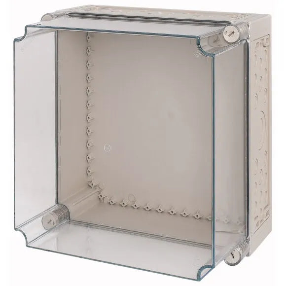 CI44E-250 Caja con tapa transparente y perforaciones 375Hx375Wx275D IP65