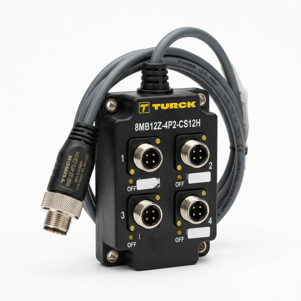 Turck 8mb12z-4p2-cs12h caja de distribución pasiva