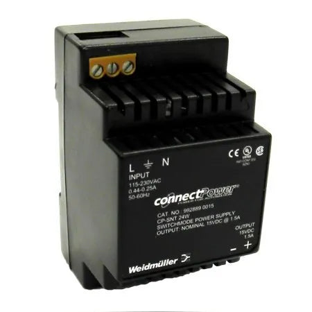 INSTA Fuente de alimentación monofásica 115-230VCA Output 24W 12VCD 1.5A