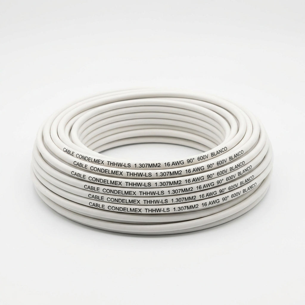 CABLE CONDELMEX THHW-LS 1.307MM2 16 AWG 90° 600V BLANCO