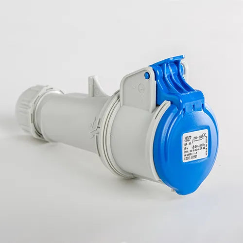 Base aérea 16A 3P+T 230VCA 9h Azul IP44