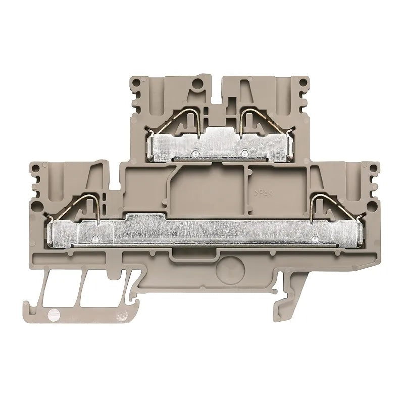 PDK 2.5/4 Clema 2-Pisos  2.5mm² 22-12AWG 24A 400VCA Beige