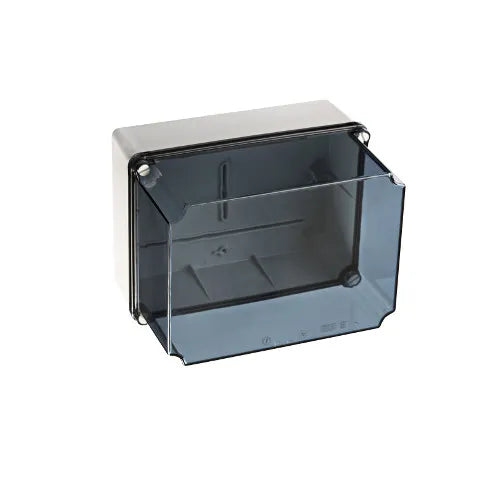 19905 Caja estanca guardamotor laterales lisos Tapa Transp 186Hx246Wx180Dmm IP67