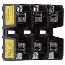 BASE PORTAFUSIBLE  MODULAR CLASE J 3P 30A 600VCA SCCR 200kA S/CUBIERTA