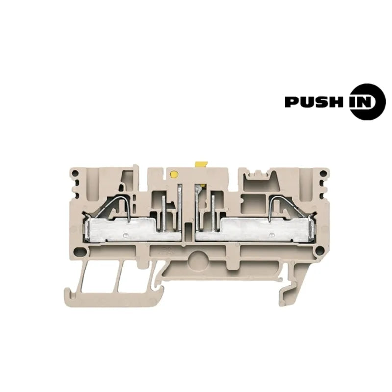 PTR 2.5/4 Clema seccionable 2 conex 4mm² 20-12AWG 23A 500VCA Beige