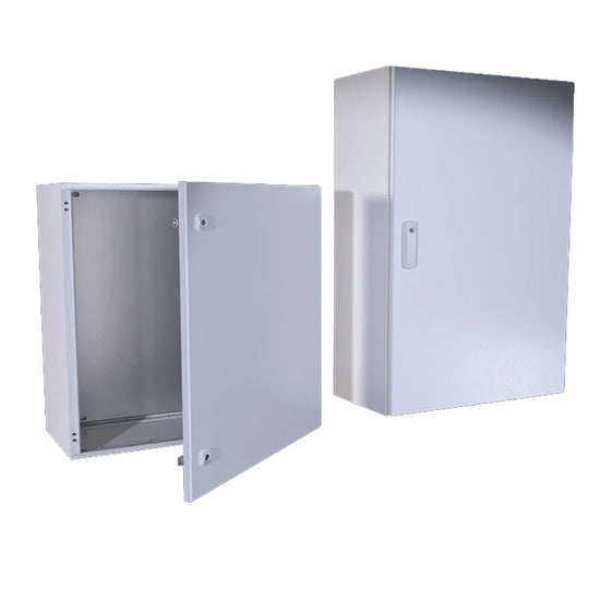 DM Gabinete mural de chapa de acero 1P 600Hx500Wx300Dmm RAL7035 IP66 NEMA 4
