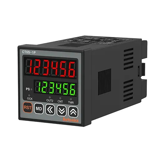 CT6S-1P4T Contador Temporizador 6 Digitos 100-240VCA Salida SPDT 5A RS485 IP65