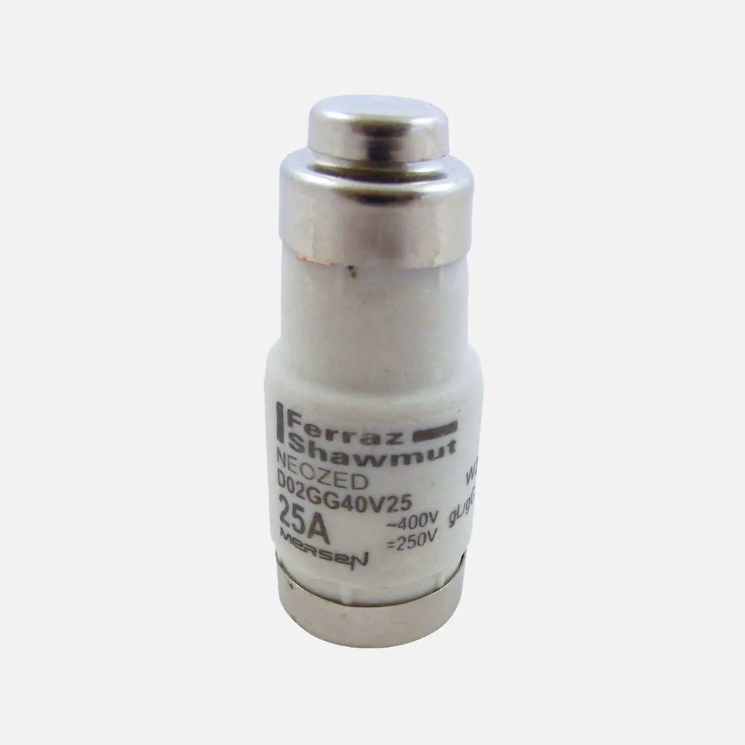 D02GG40V25 NEOZED D0 Fusible Clase gG Size D02 400VAC/250VDC 25A Color Amarillo