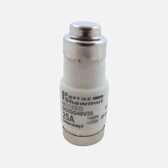 D02GG40V25 NEOZED D0 Fusible Clase gG Size D02 400VAC/250VDC 25A Color Amarillo