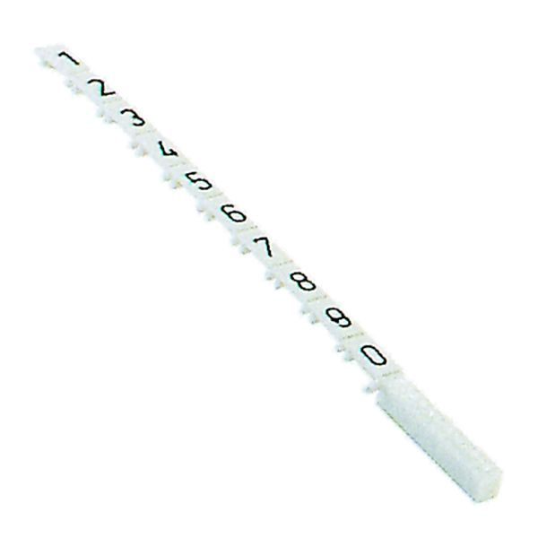 SF 10 Etiquetas para clema 2.5Hx5Wmm 0-9 xlinea Vertical 100Pz