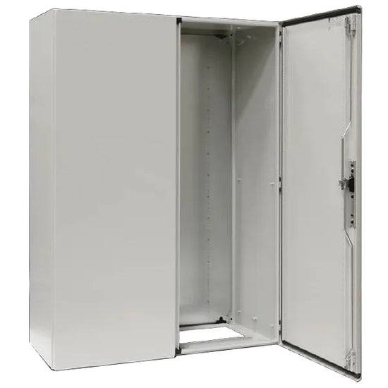 CM Armario compacto de chapa de acero 1400Hx1000Wx400Dmm 2 Puertas IP55 RAL7035