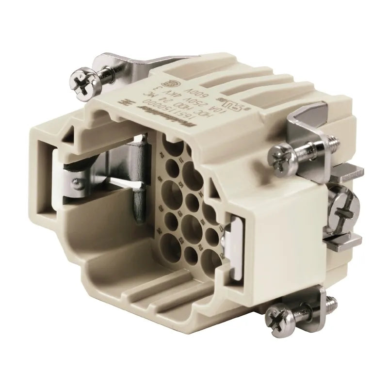 HDC HDD 24 MC Inserto macho compacto C/Crimpada 24P+PE 10A 250V Grupo 3