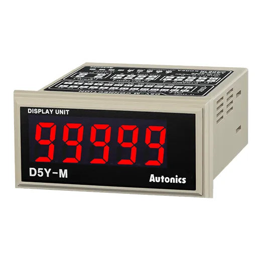 D5Y-M UNI DISPL 5 DIG 72X36MM 12-24VCD IN MULT