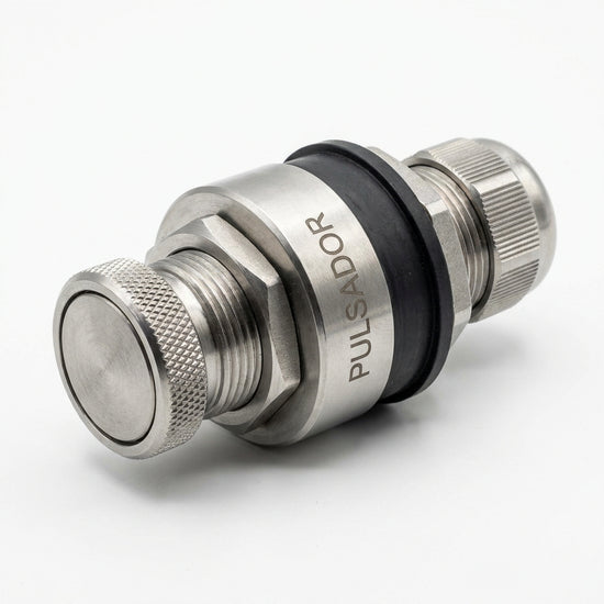 BIND M22-D-S Pulsador Rasante Negro BOTON