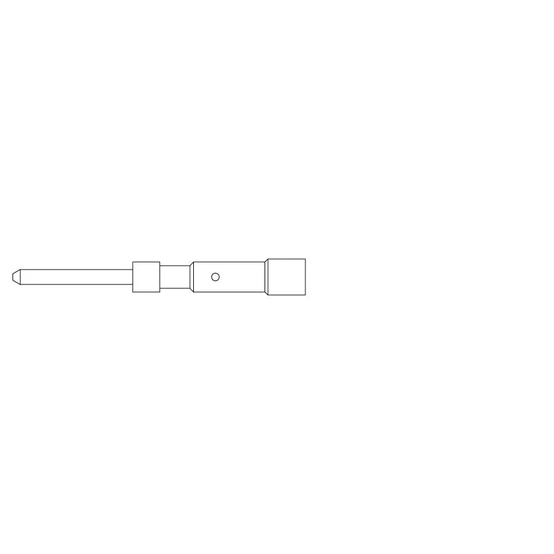 SAI-M23-KSC-0.14/1.00 Pin macho de latón 0.14-1 mm² 26-18AWG