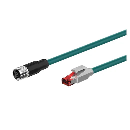 C18-2R-A Cable de comunicacion hembra conector M12 8P RJ45 2mt IP68