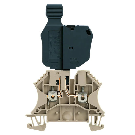 WTR 2.5/SI Clema portafusible europeo 2.5mm² 26-12AWG 6.3A 400VVCA Beige