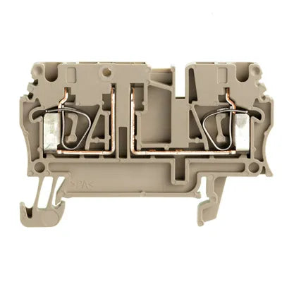 ZTR 2.5/O.TNHE Clema seccionable 2 conex 2.5mm² 26-12AWG 20A 500VCA Beige