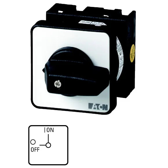 T3-3-8342/E Interruptor CAM ON-OFF Manija negra 6P 32A para empotrar IP65