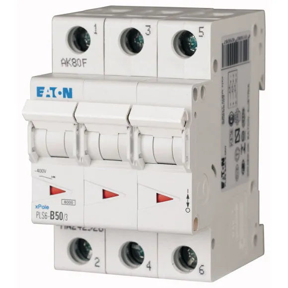 PLS6-B50/3-MW Xpole Interruptor termomagnético (ITM) 3P 50A 6kA Curva B
