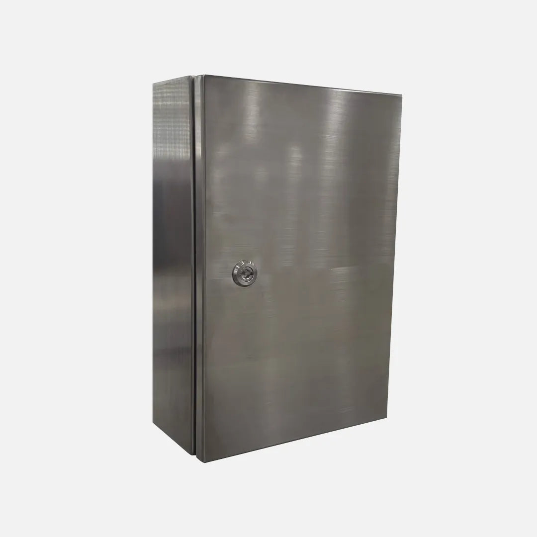 DM Gab c/plat acero inox AISI304 1P 300Hx250Wx150Dmm IP66 NEMA 4X