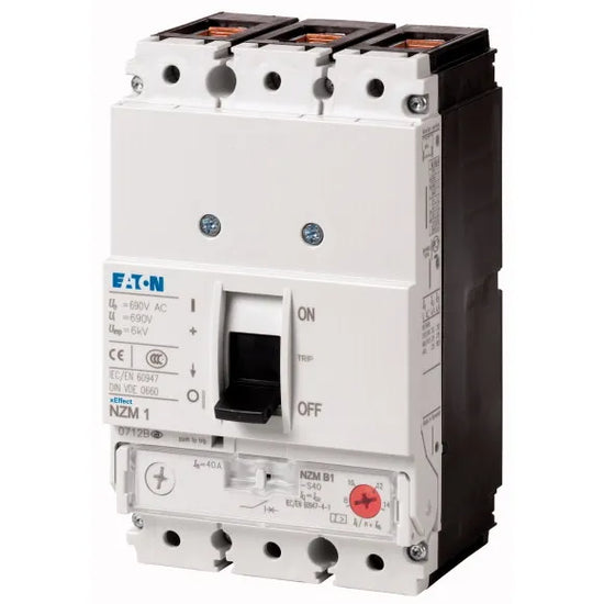 NZMB1-S40 Interruptor magnetico trifásico 40A 690V 25kA IP20 Tamaño 1