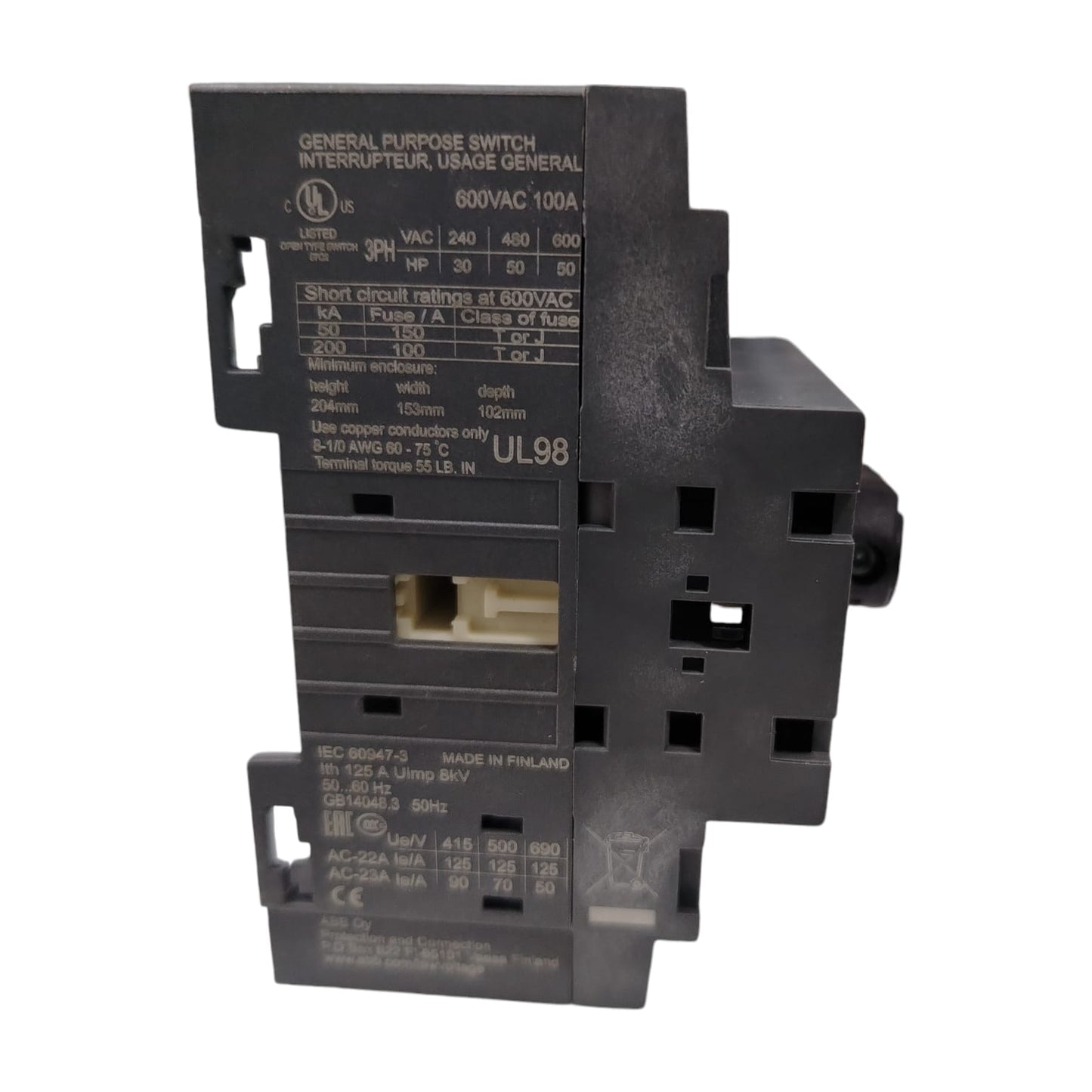 ABB	1S200B11907600446/OT125F3 Interruptor